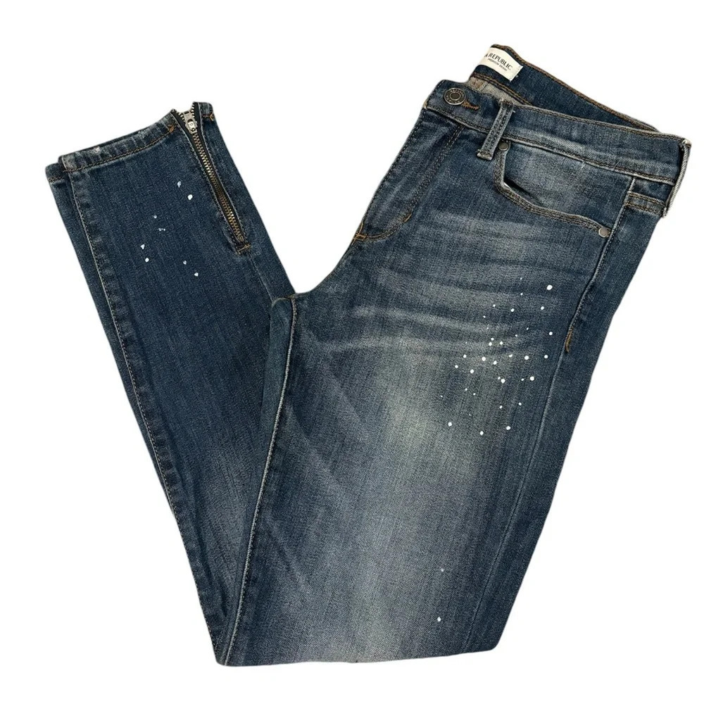 Banana Republic Skinny Jeans Paint Splatter